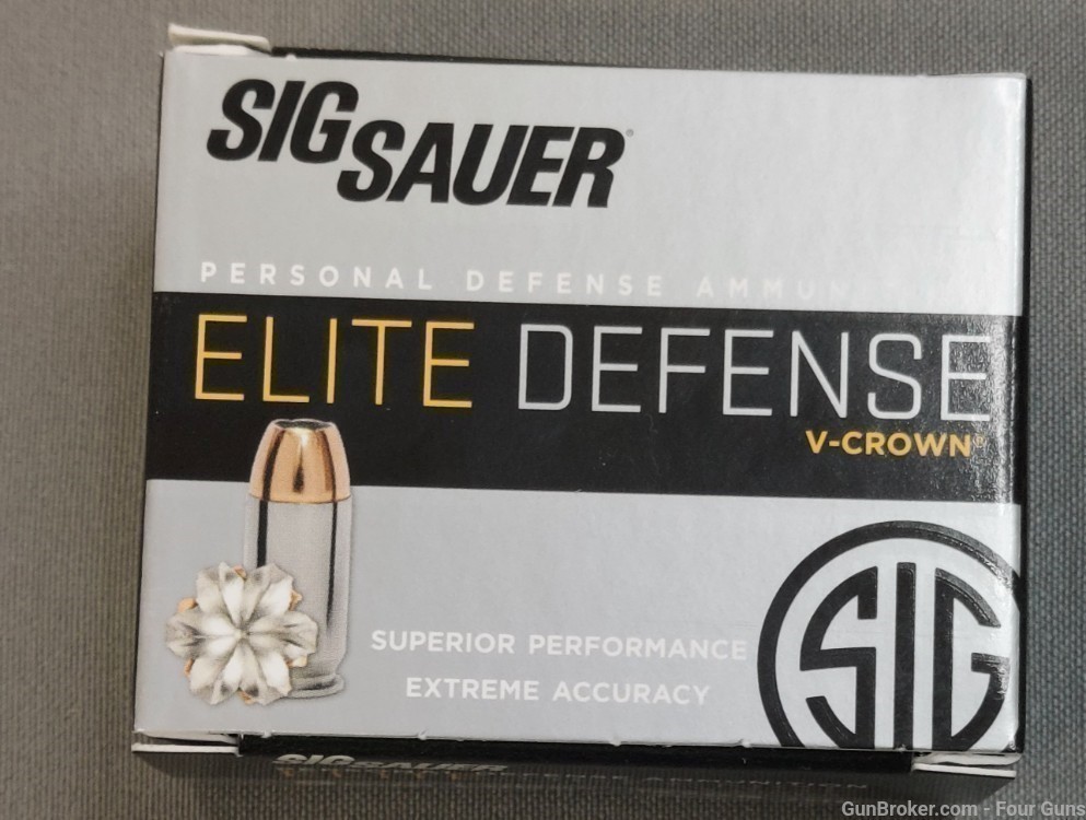 Sig Sauer Elite Defense V-Crown .9mm 147GR JHP  (E9MMA3-20)-img-2