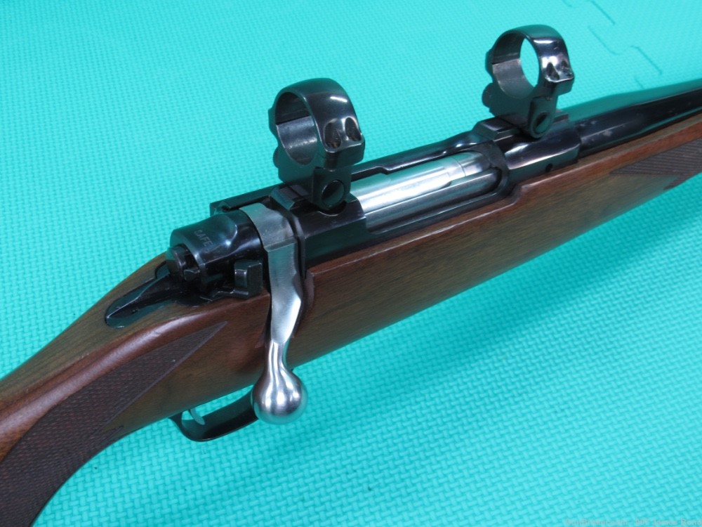 Ruger M77 Mark II Walnut Blued 243 Win. Made in 2000 w/Factory Scope Rings -img-39