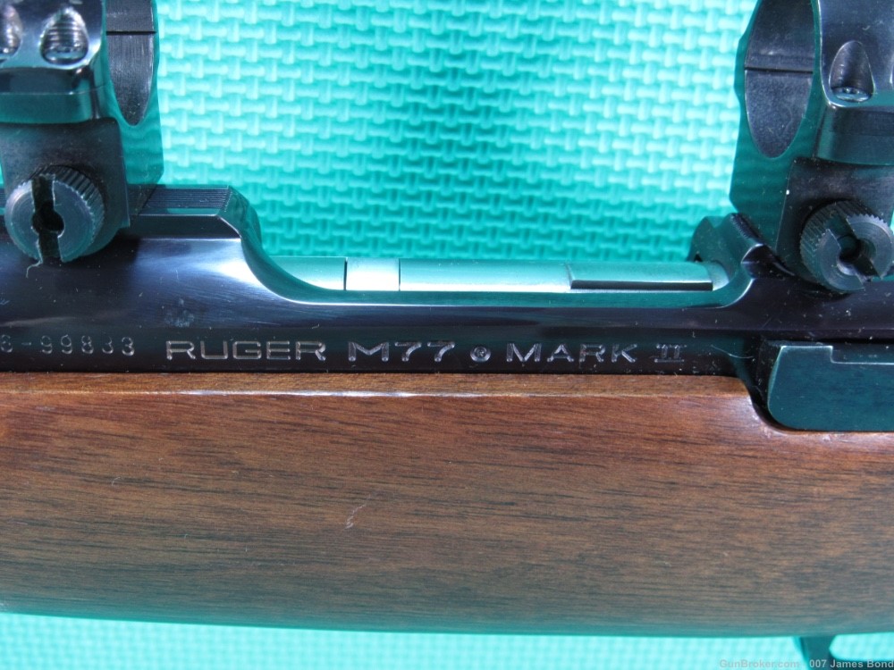 Ruger M77 Mark II Walnut Blued 243 Win. Made in 2000 w/Factory Scope Rings -img-15