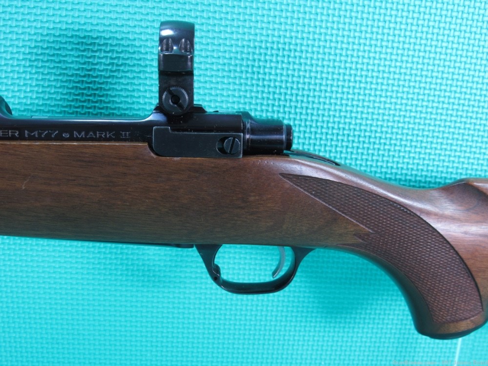 Ruger M77 Mark II Walnut Blued 243 Win. Made in 2000 w/Factory Scope Rings -img-12
