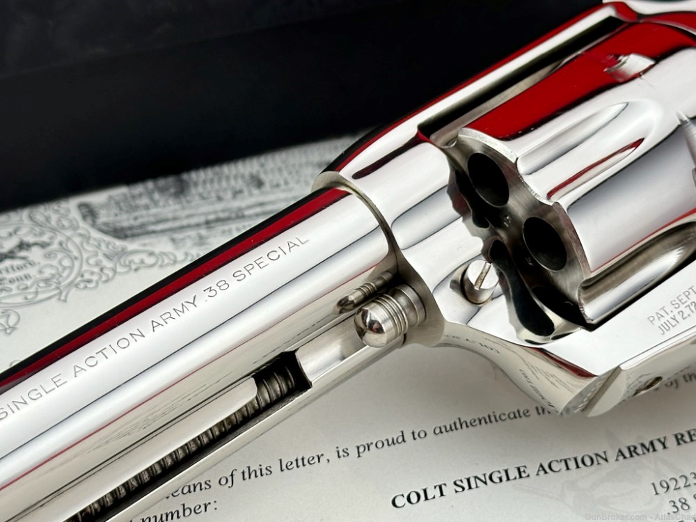 ORIGINAL 1958 Colt SAA 5.5" 38 SPL *FACTORY NICKEL / UNFIRED* 1 of 242 Made-img-3