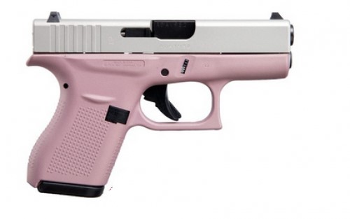 Glock G42 Apollo Custom Pink/Silver 380 ACP Pisto-img-0