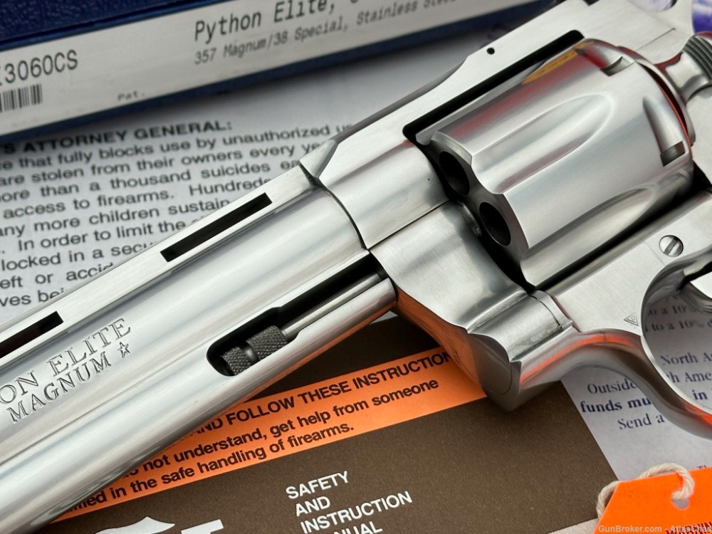 Custom Shop 2001 Colt Python Elite 6" STS 357 Magnum *100% NEW OLD STOCK*-img-3