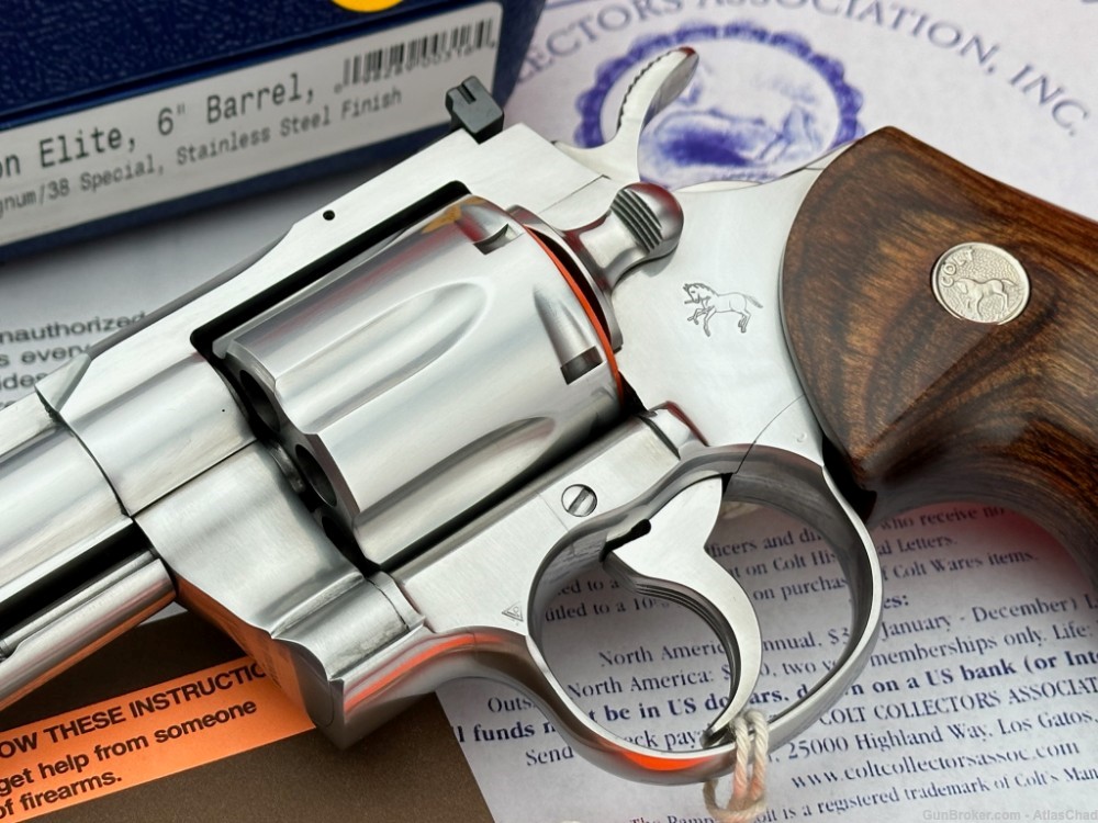 Custom Shop 2001 Colt Python Elite 6" STS 357 Magnum *100% NEW OLD STOCK*-img-4