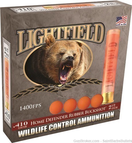 Lightfield 410 Bore 2.5" 4-Ball Rubber Buckshot - 5 Rounds - CWRB410-img-0