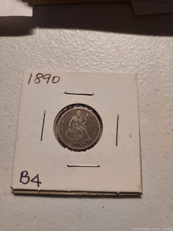 1890 SEATED DIME a great gift (B4)-img-0