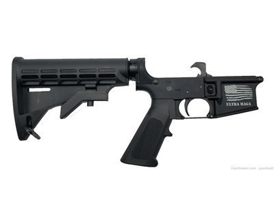 AR15 Complete Ultra Maga Lower with 6 Position Stock