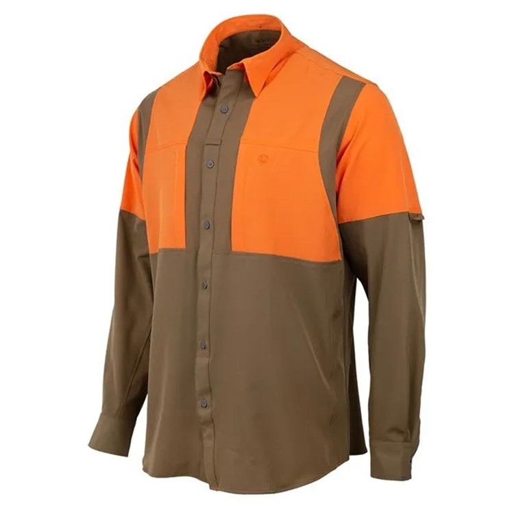 BERETTA Tkad Flex Shirt, Color: Tobacco And Blaze Orange, Size: XL-img-0
