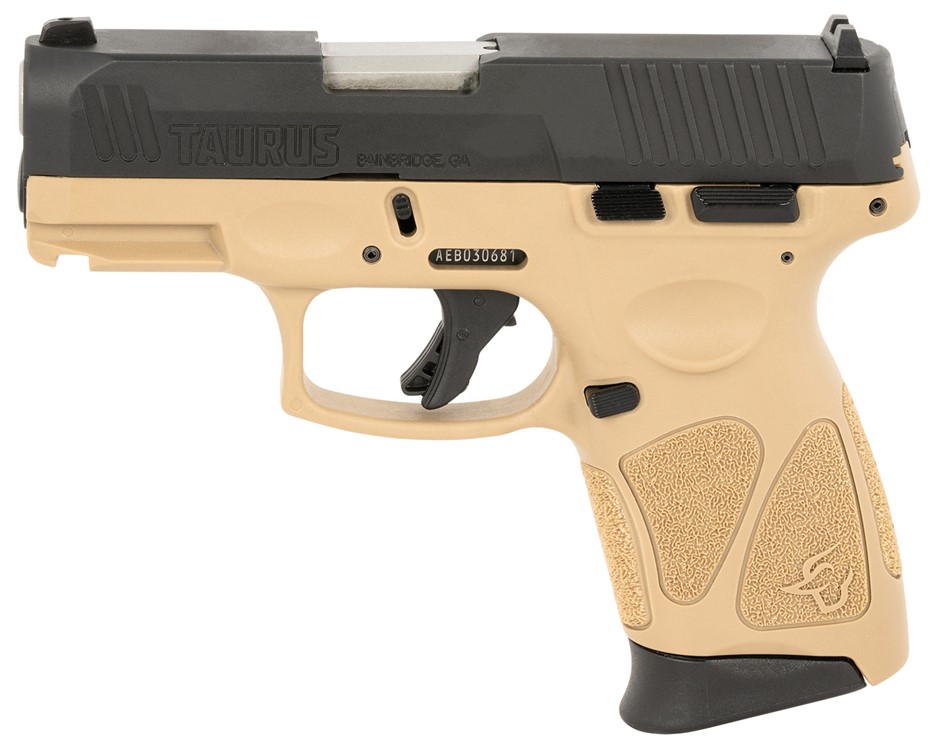 Taurus G3C Compact 9mm Luger Pistol 3.26 Tan 1G3C931T-img-1