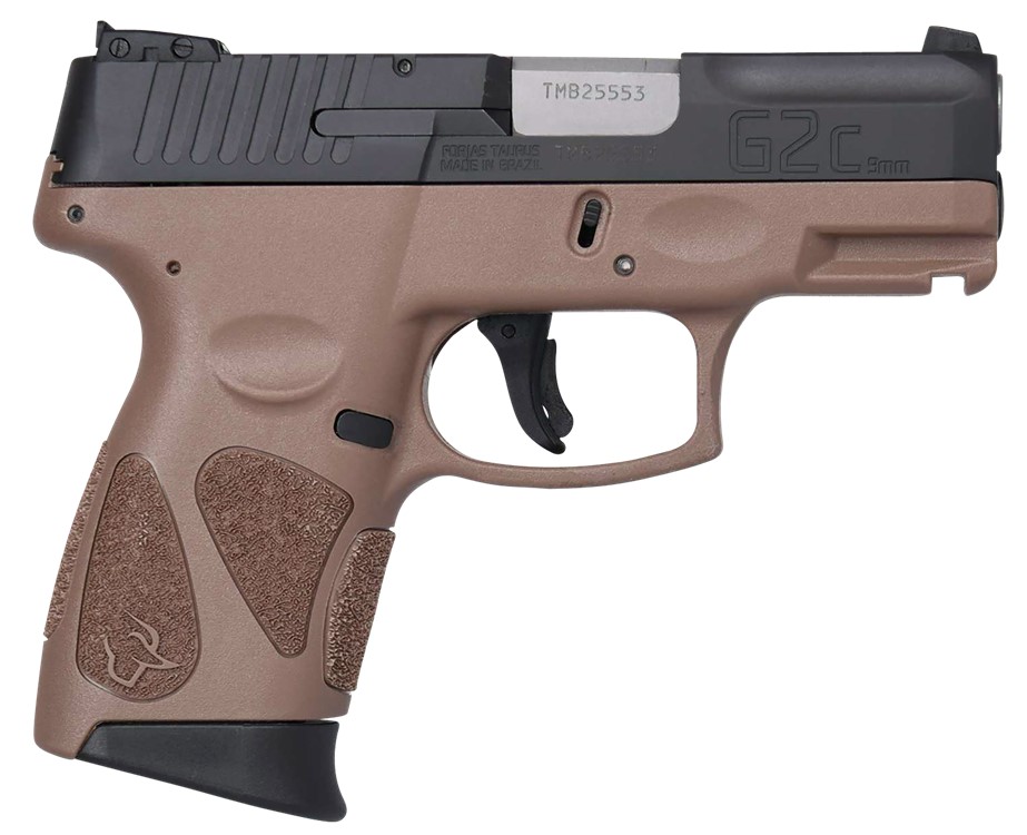 Taurus G2C 9mm Luger 3.26 Black/Brown Pistol-img-0