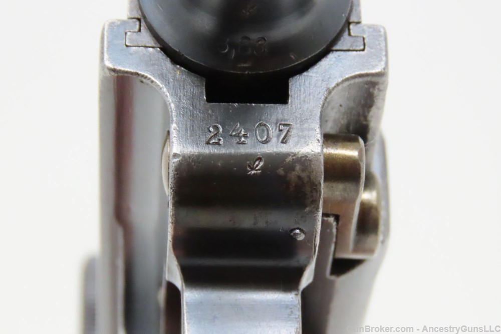 1915 WORLD WAR I LUGER DWM 9x19mm Parabellum GERMAN MILITARY Pistol WW1 Ico-img-17