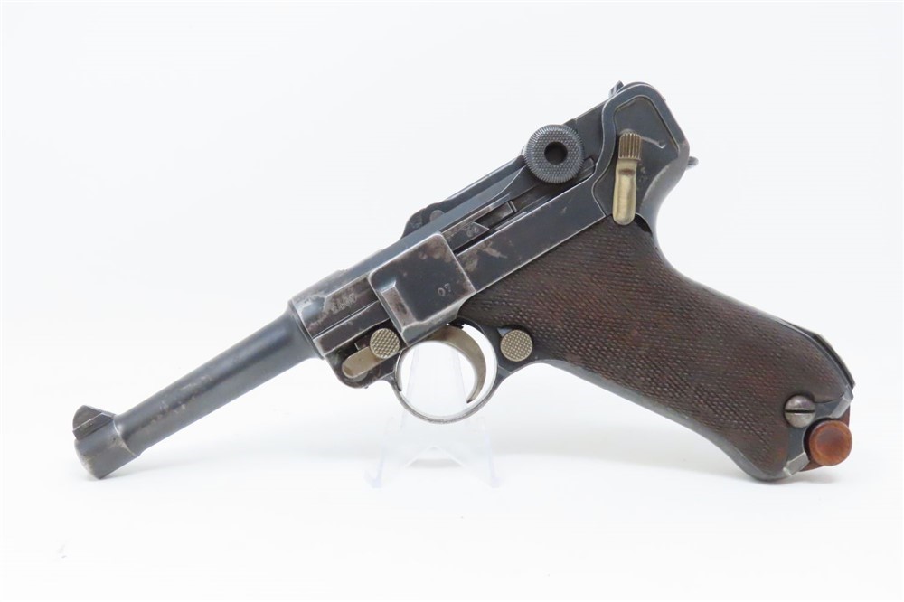 1915 WORLD WAR I LUGER DWM 9x19mm Parabellum GERMAN MILITARY Pistol WW1 Ico-img-1