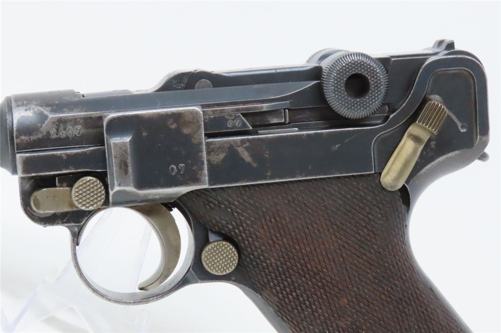 1915 WORLD WAR I LUGER DWM 9x19mm Parabellum GERMAN MILITARY Pistol WW1 Ico-img-3