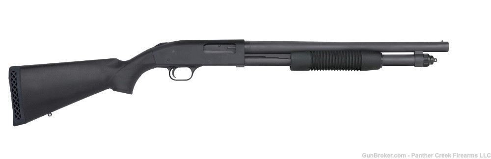 Mossberg 590 12 gauge 18.5" 7 round Pump Action Shotgun Black-img-0