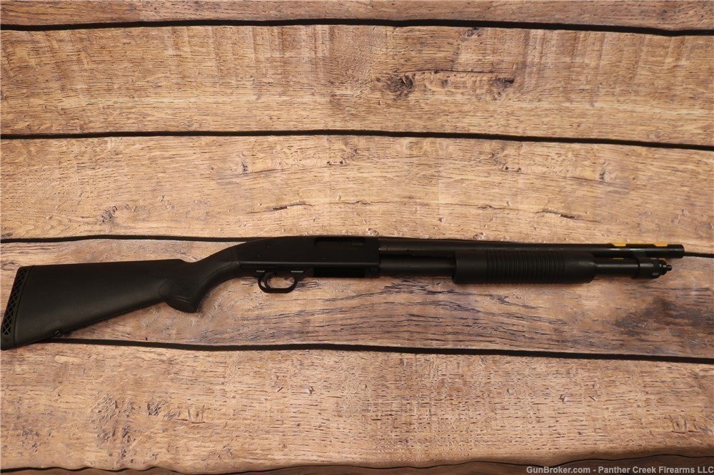 Mossberg 590 12 gauge 18.5" 7 round Pump Action Shotgun Black-img-6