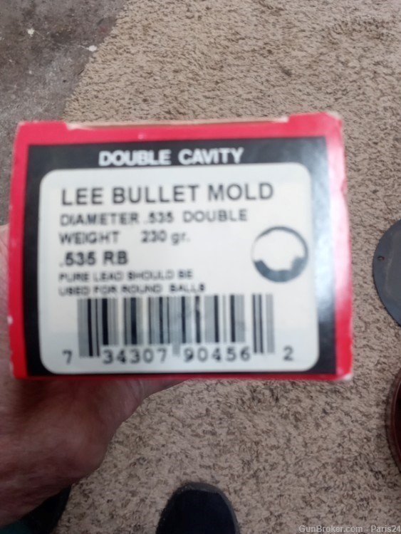 Lee double Cavity Round Ball Mold, .535", NOS-img-0