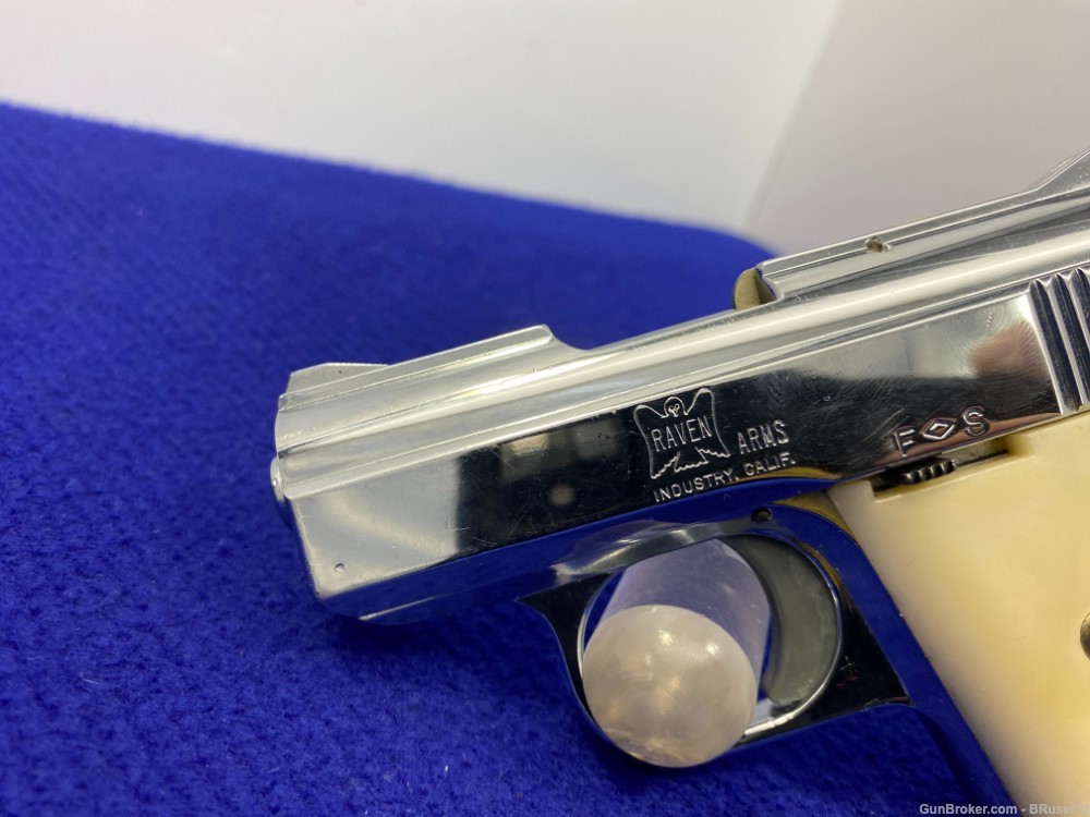 Raven Arms MP-25 .25 ACP Chrome 2 3/8" *AWESOME SEMI-AUTOMATIC PISTOL*-img-6