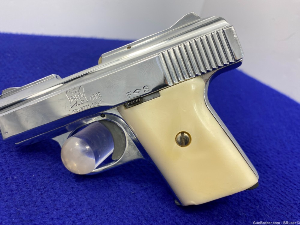 Raven Arms MP-25 .25 ACP Chrome 2 3/8" *AWESOME SEMI-AUTOMATIC PISTOL*-img-3