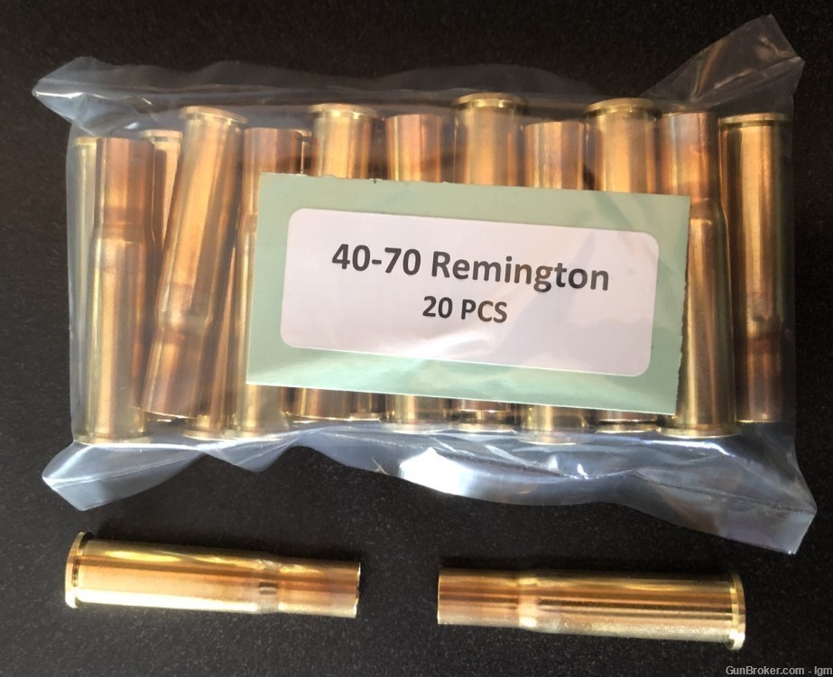 40-70 Remington Brass Boxer Casings (20)-img-0