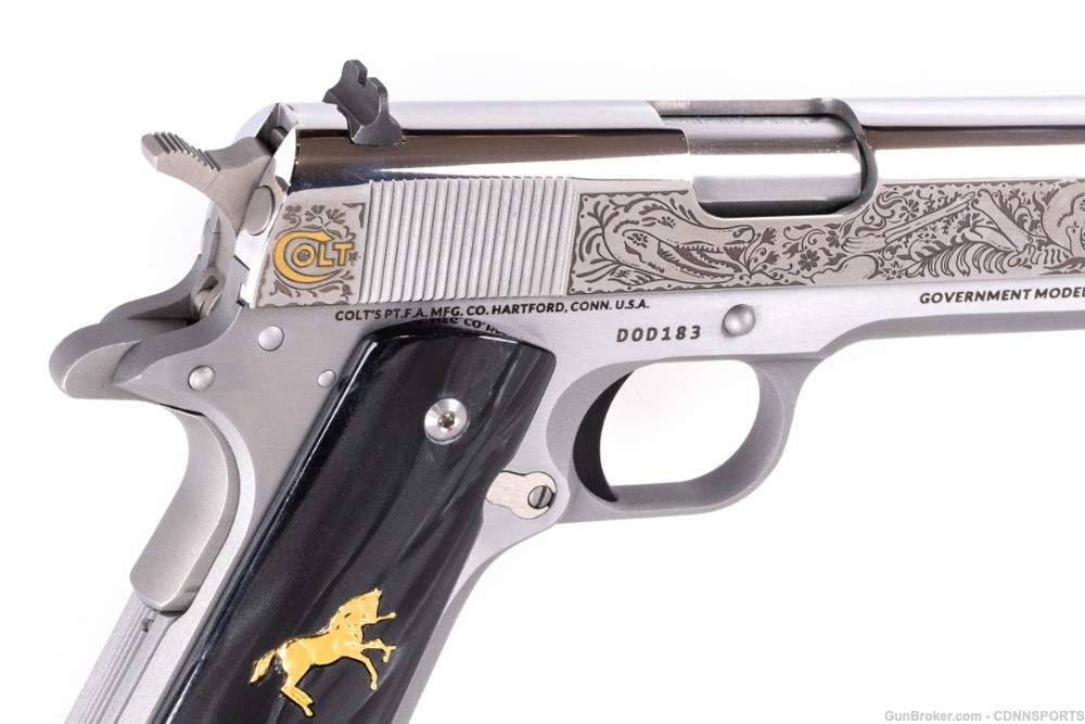 TALO Colt Day of the Dead 1911 Stainless .38 Super #183 of 500 NEW IN BOX-img-4