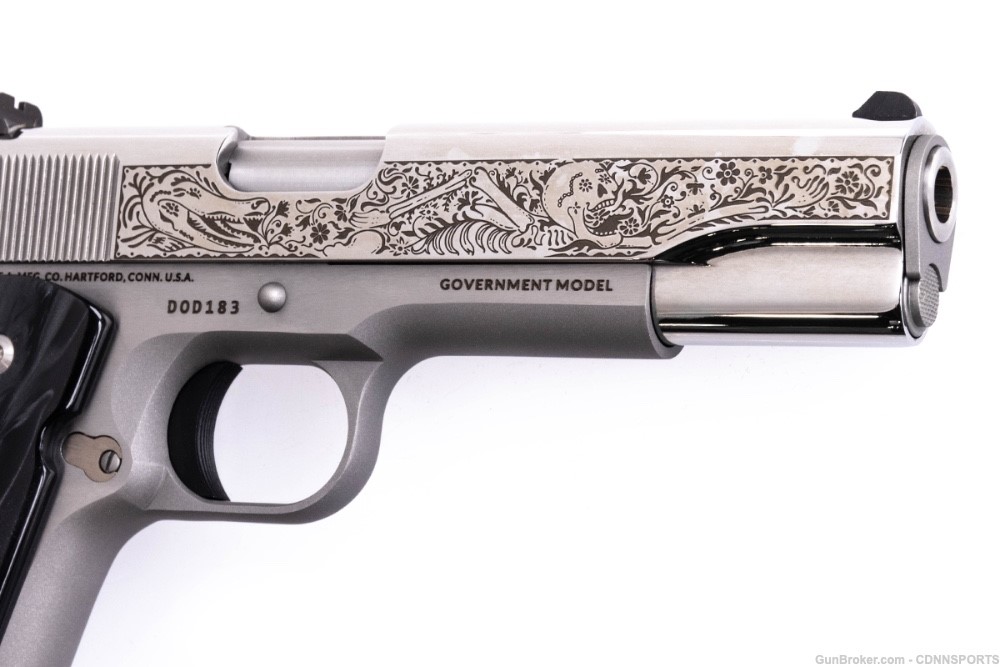 TALO Colt Day of the Dead 1911 Stainless .38 Super #183 of 500 NEW IN BOX-img-8