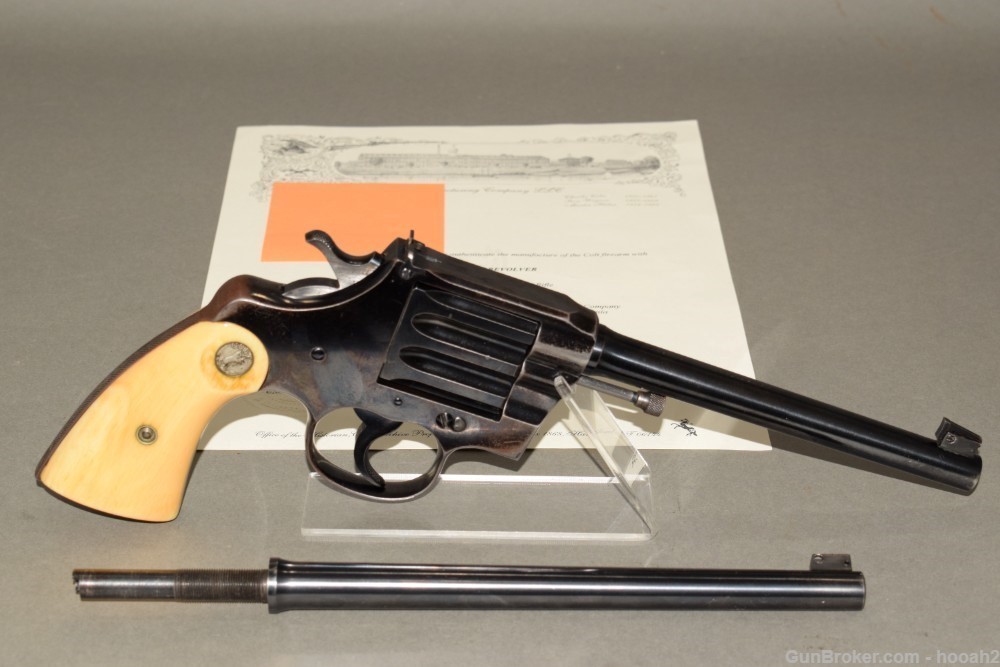 Extremely Early SN 28 Experimental Colt Camp Perry Single Shot Pistol -img-0