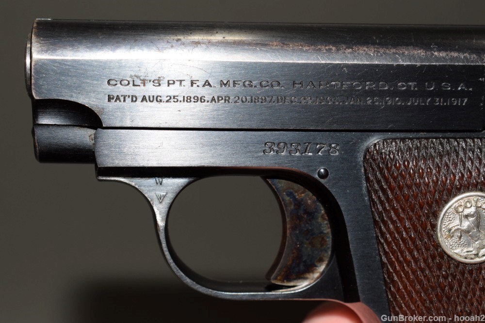 Nice Colt Model 1908 Vest Pocket Semi Auto Pistol 25 ACP 1932 C&R-img-7