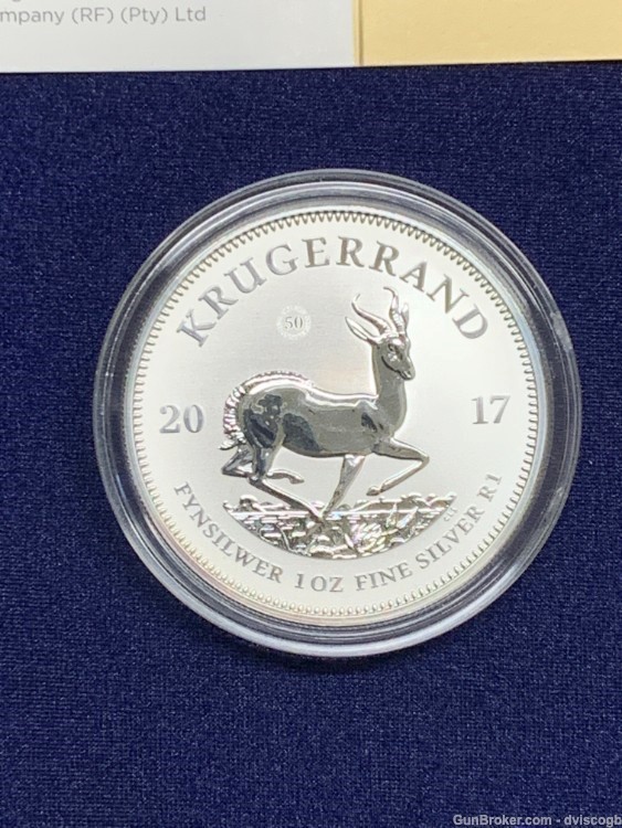 2017 Krugerrand 1 oz fine silver, sealed and COA -img-1