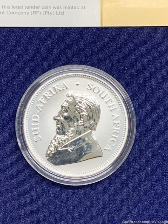 2017 Krugerrand 1 oz fine silver, sealed and COA -img-0