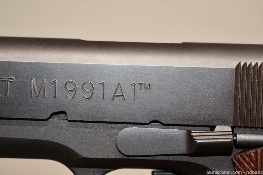 Nice Colt Model M1991A1 Series 80 Semi Auto Pistol 9mm 1998-img-12