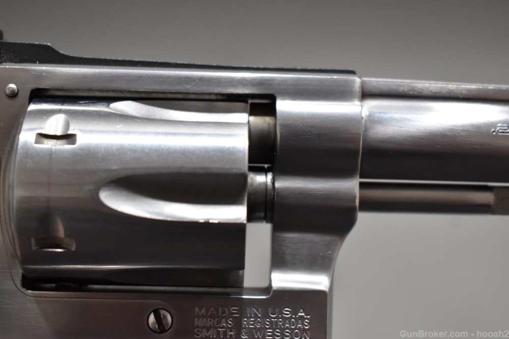 Nice Smith & Wesson Model 63 Kit Gun Stainless Revolver 22 LR 1987-img-6