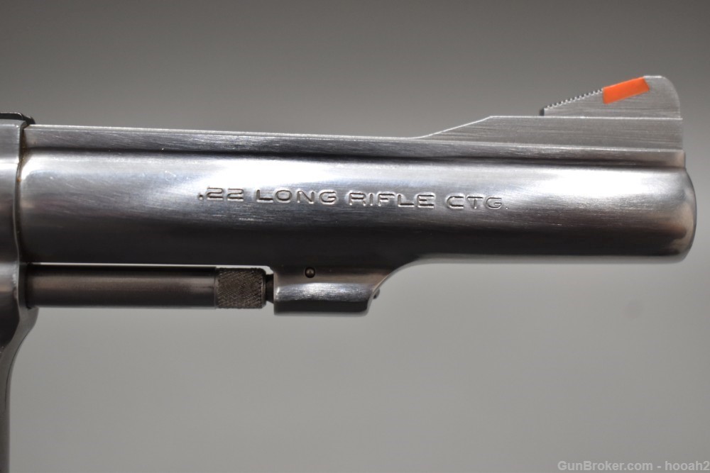Nice Smith & Wesson Model 63 Kit Gun Stainless Revolver 22 LR 1987-img-7