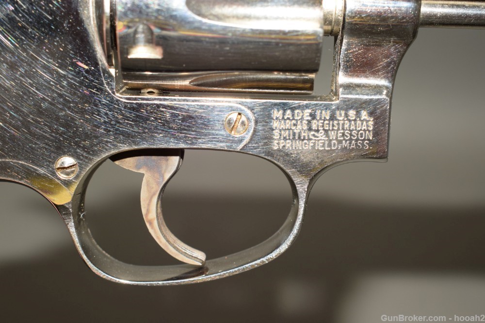 Exceptional Smith Wesson 30-1 DA Revolver 32 S&W Long 3" Nickel w Box-img-4