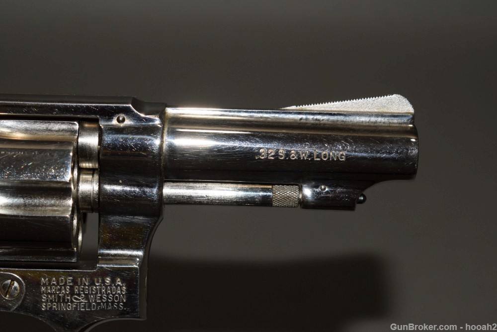 Exceptional Smith Wesson 30-1 DA Revolver 32 S&W Long 3" Nickel w Box-img-6