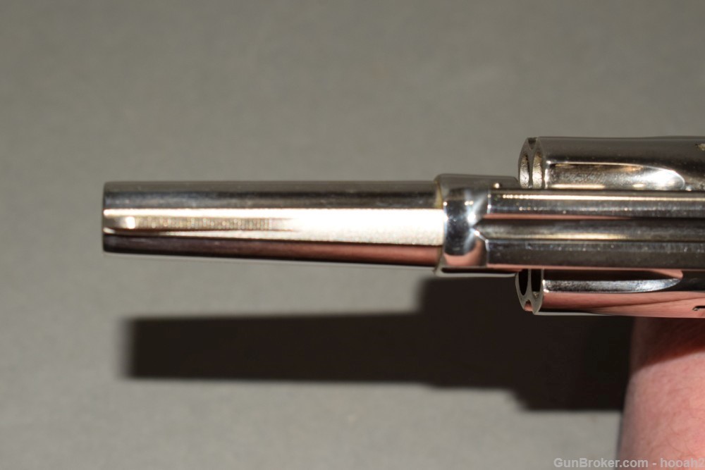 Exceptional Smith Wesson 30-1 DA Revolver 32 S&W Long 3" Nickel w Box-img-11