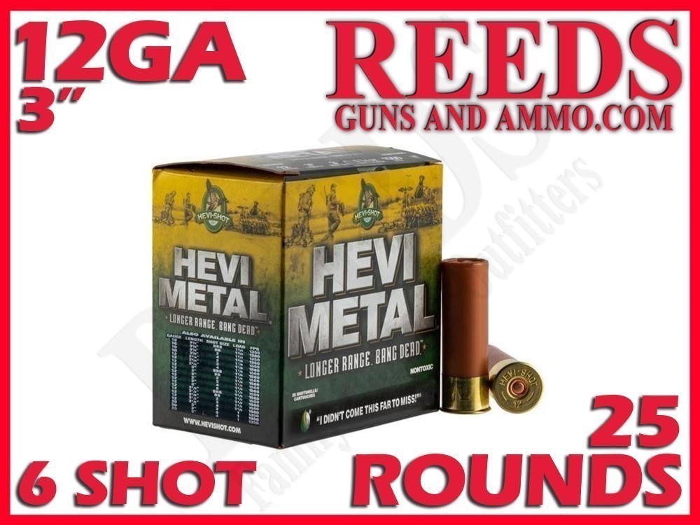 Hevi-Shot Hevi Metal Longer Range 12 Ga 1-1/4oz 6 Shot 3in HS38006-img-0