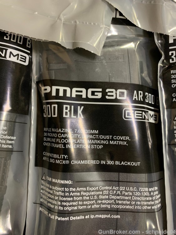 MagPul MOE PMag 30 Round  10 Pack MAG800-BLK M3 300 Blackout-img-1