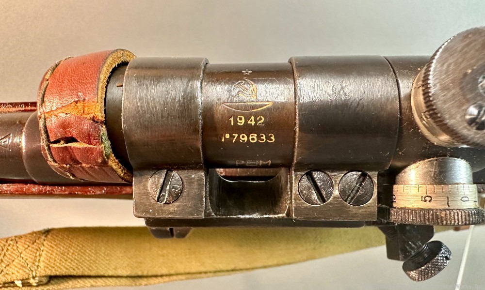 1943 Manufactured Russian Izhevsk Model 91/30PU Sniper's Rifle-img-60