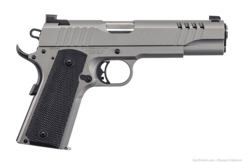 Auto-Ordnance 1911 45 ACP 5 in. Stainless Cerakote 7 rd.-img-0
