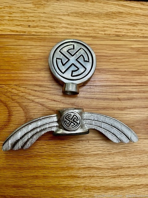 WW2 GERMAN LUFTWAFFE SWORD CROSSGUARD AND POMMEL.REPLACEMENT KIT-img-0