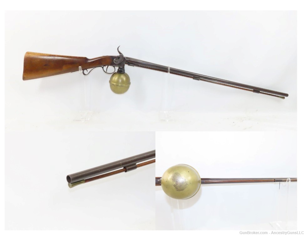 18th Century “WIND GUN” European BALL RESERVOIR Muzzleloading AIR GUN -img-0