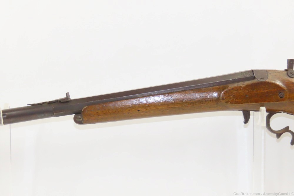 AUSTRIAN 19th Century F. HOVER Bellows Crank Handle Tip-Up Barrel AIR GUN  -img-3