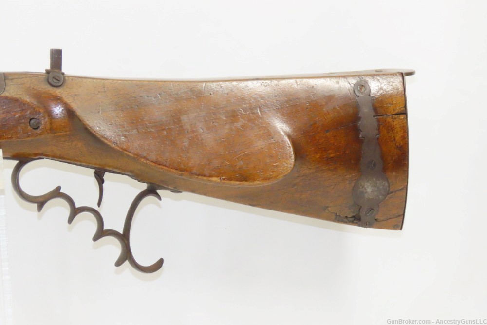 AUSTRIAN 19th Century F. HOVER Bellows Crank Handle Tip-Up Barrel AIR GUN  -img-2