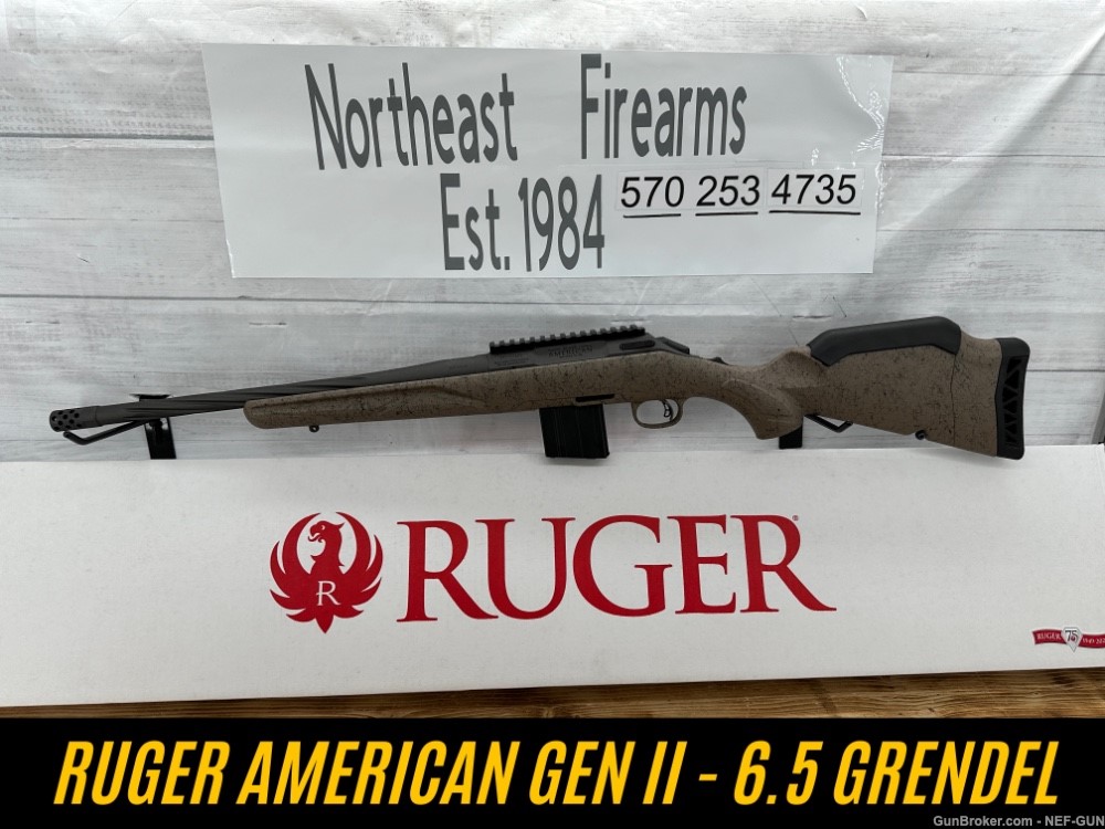 Ruger American Gen 2 - 6.5 Grendel 10 Rnd 16" Barrel NEW IN BOX-img-0