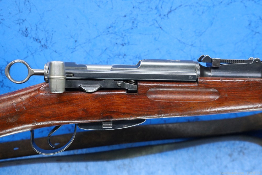 SWISS K31 7.5X55 STRAIGHT PULL RIFLE WITH BRASS MUZZLE COVER & SLING C&R-img-44