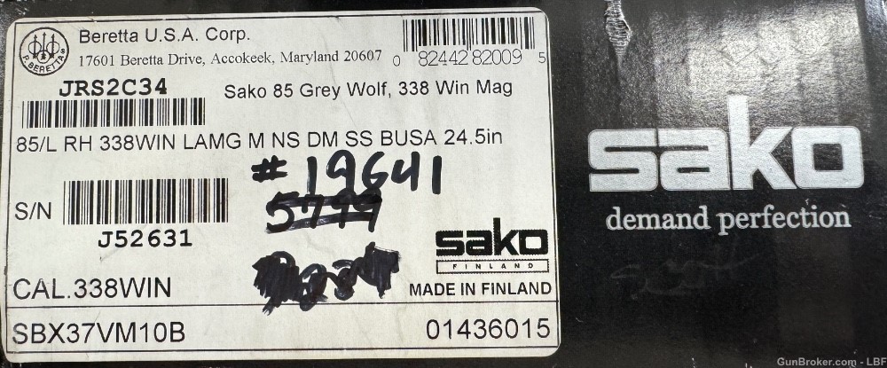 Sako 85 Grey Wolf .338 Win mag 24.5" Barrel Vortex Viper Scope-img-10