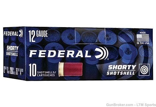 Federal Shorty Shotshell 12 GA, 1-3-4in. 15 Pellet 4 Buckshot 50rds-img-1