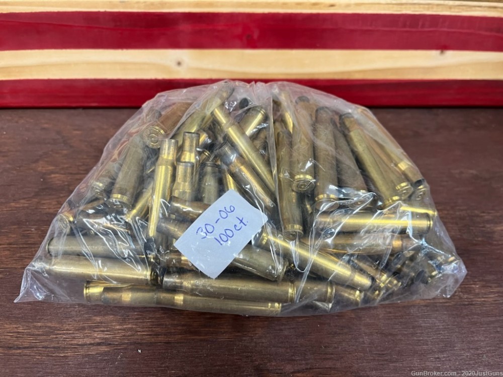 30-06 Once Fired Casings (100 count)-img-0