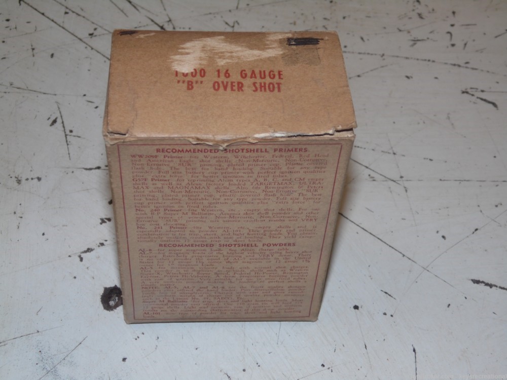 Vintage Alcan "B" Overshot Wads - 16 GA-img-1