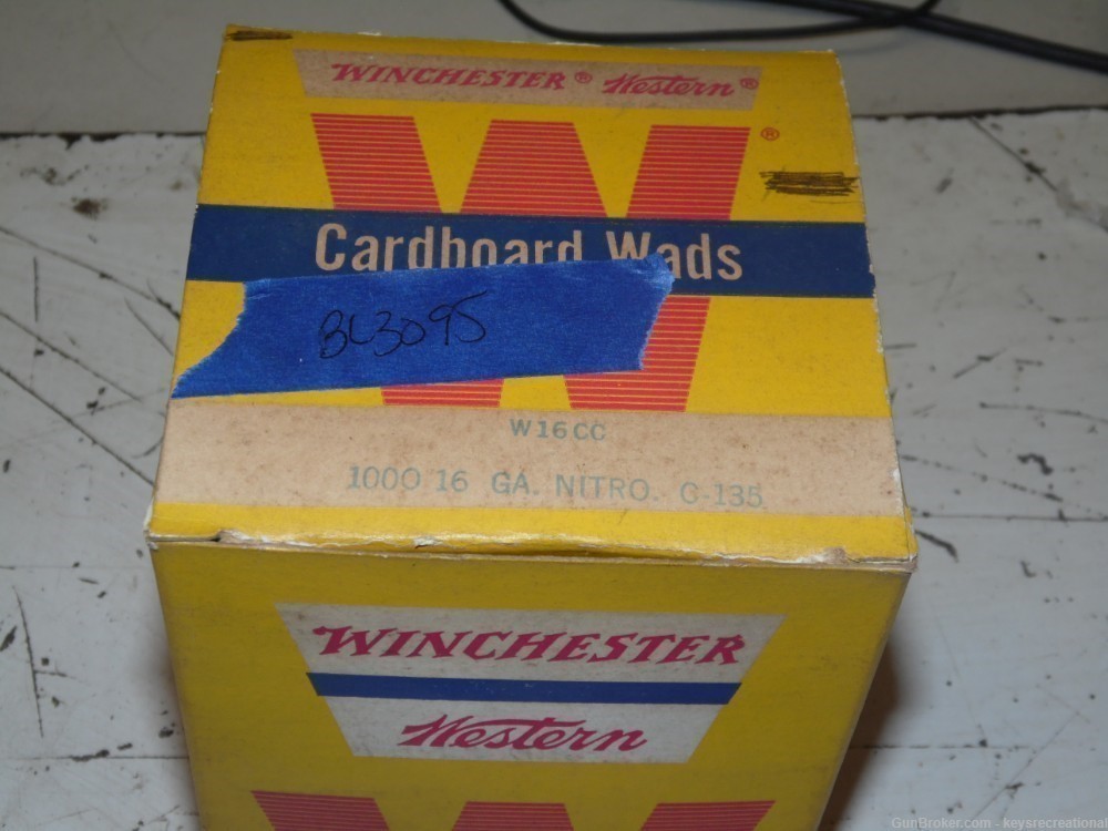 Vintage Winchester 16 Gauge Nitro Cardboard Shotshell Wads W16CC C-135-img-1